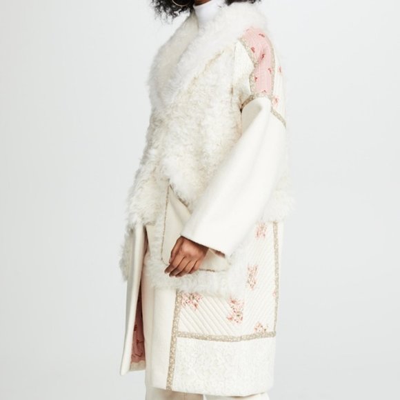 Ulla Johnson Jackets & Blazers - Ulla Johnson Shag Shearling Coat in White XS/S